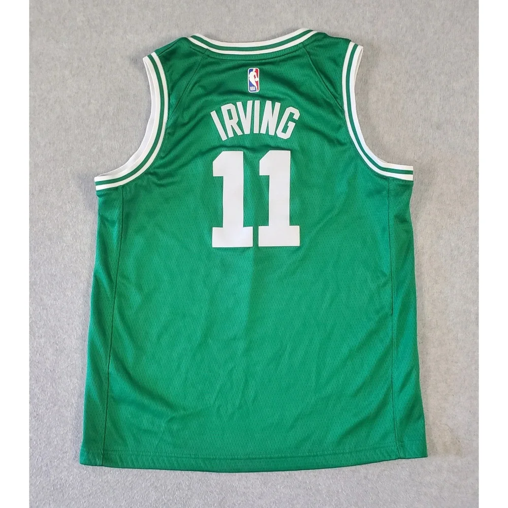 Nike Boston Celtics Kyrie Irving 11 Jersey Kids Large Green Dri-FIT Swingman